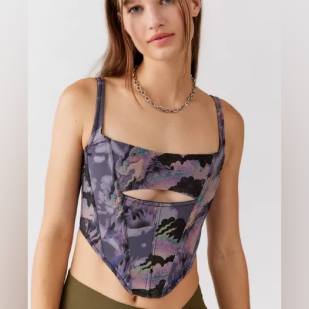 Urban Outfitters Dragon Corset Tank
